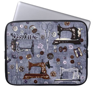Protection Pour Ordinateur Portable Douille vintage d'ordinateur portable d'ouvrière