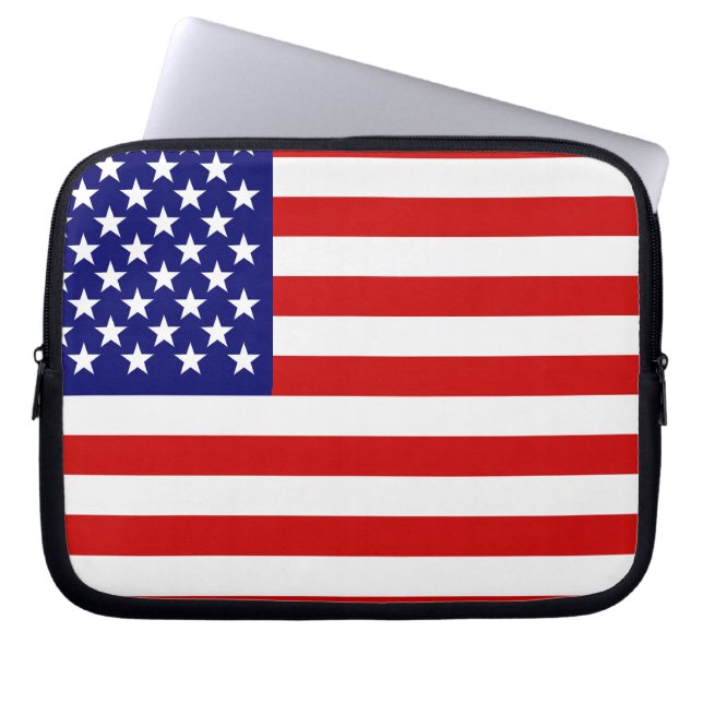 Protection Pour Ordinateur Portable Drapeau américain (Devant)