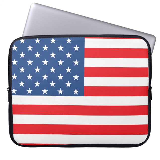 Protection Pour Ordinateur Portable Drapeau américain (Devant)