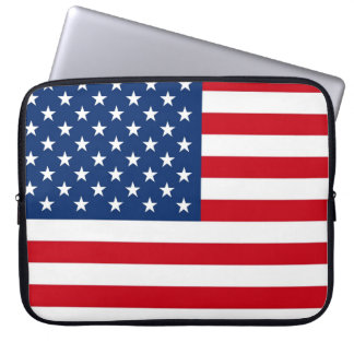 Protection Pour Ordinateur Portable Drapeau Américain Patriotique Design Notebook Slee