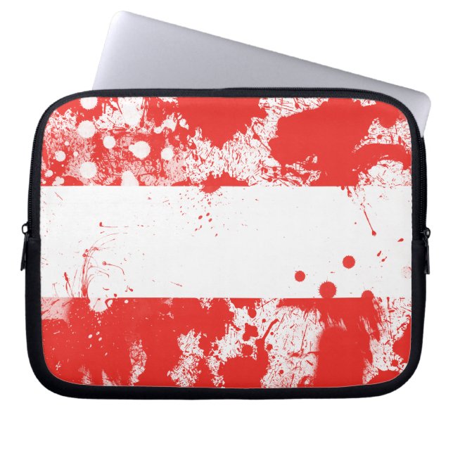 Protection Pour Ordinateur Portable Drapeau de l'Autriche (Devant)