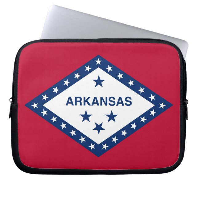 Protection Pour Ordinateur Portable Drapeau de l'État de l'Arkansas (Devant)