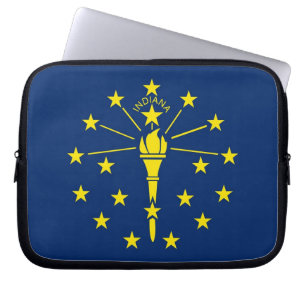 Protection Pour Ordinateur Portable Drapeau de l'état de l'Indiana