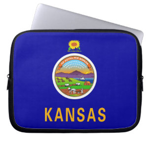 Protection Pour Ordinateur Portable Drapeau de l'État du Kansas
