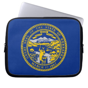 Protection Pour Ordinateur Portable Drapeau de l'État du Nebraska
