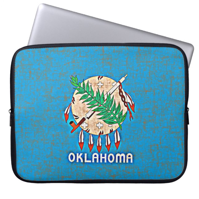 PROTECTION POUR ORDINATEUR PORTABLE DRAPEAU DE L'OKLAHOMA (Devant)