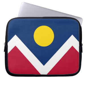 Protection Pour Ordinateur Portable Drapeau d'état de Denver City, Colorado