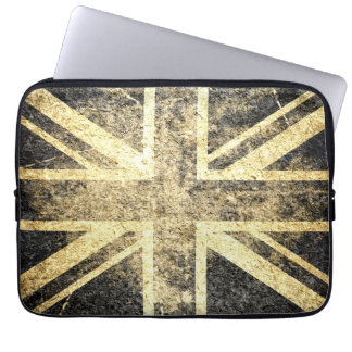 Protection Pour Ordinateur Portable Drapeau Grunge Royaume-Uni 4