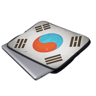 Protection Pour Ordinateur Portable Drapeau sale vintage artistique frais de la Corée