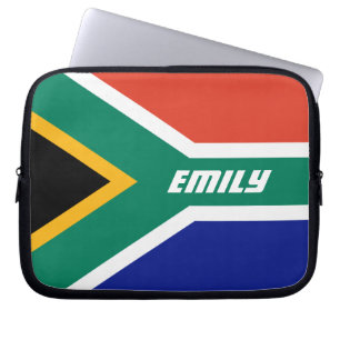 Protection Pour Ordinateur Portable Drapeau sud-africain Personnalisé
