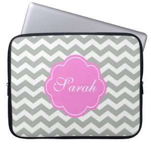 Protection Pour Ordinateur Portable Élégant, tendance, classique monogramme de chevron