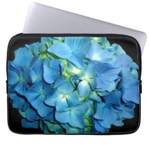 Protection Pour Ordinateur Portable Elégante hydrangée fleurie bleue
