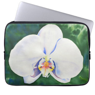 Protection Pour Ordinateur Portable Elégante orchidée blanche