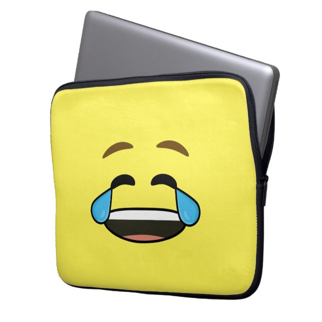 Protection Pour Ordinateur Portable Emoji riant (devant gauche)