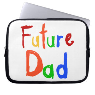 Protection Pour Ordinateur Portable Enfant Texte Futur Papa T-shirts et cadeaux