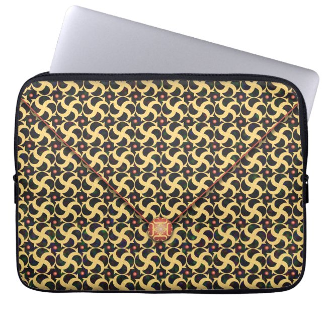 Protection Pour Ordinateur Portable Enveloppe en cage dorée (Devant)