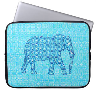 Protection Pour Ordinateur Portable Ephène de fleur de Lotus - turquoise
