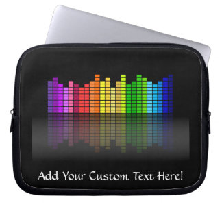 Protection Pour Ordinateur Portable Equaliseur de musique coloré avec Réflexion, Techn
