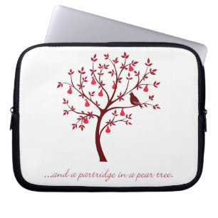 Protection Pour Ordinateur Portable Et un perdrix dans un poirier
