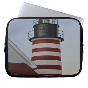 Protection Pour Ordinateur Portable États-Unis, Maine, Lubec. Phare de West Quoddy Hea