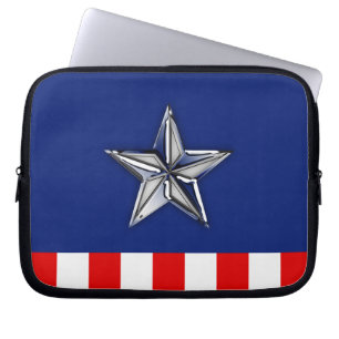 Protection Pour Ordinateur Portable Étoile aux couleurs patriotiques festives