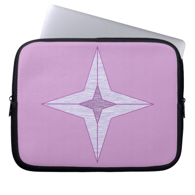 Protection Pour Ordinateur Portable Étoile violette (Devant)