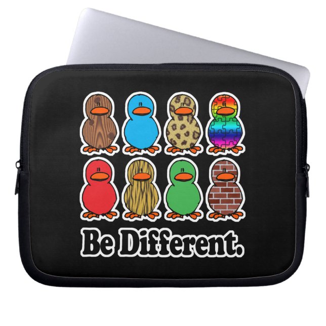 Protection Pour Ordinateur Portable être différent canards motifs drôles (Devant)