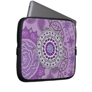 Protection Pour Ordinateur Portable Étui pour ordinateur portable argenté Mehndi Fanta