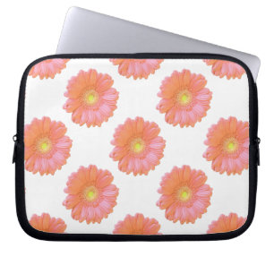 Protection Pour Ordinateur Portable Faisée de gerbera orange