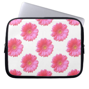 Protection Pour Ordinateur Portable Faisée de gerbera rose