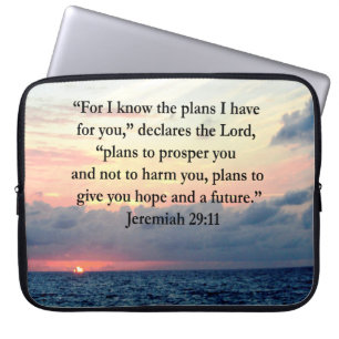 PROTECTION POUR ORDINATEUR PORTABLE FAITH IN JEREMIAH 29:11