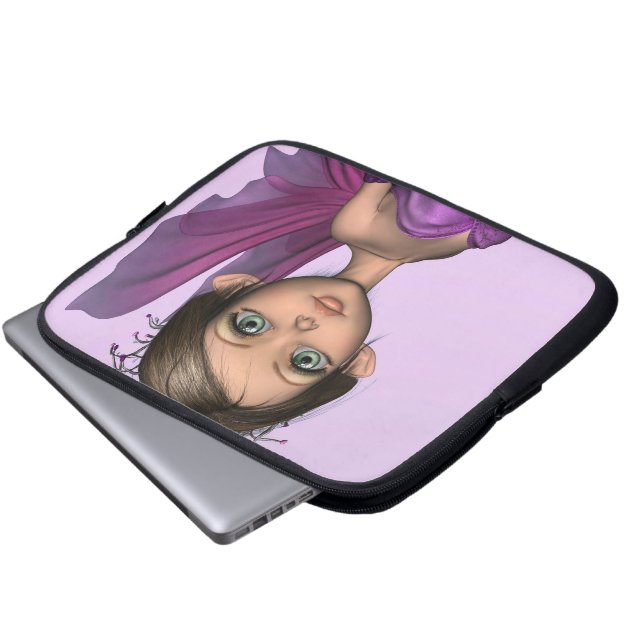 Protection Pour Ordinateur Portable Fée rose (Devant bas)
