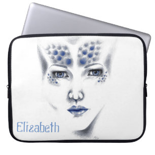 Protection Pour Ordinateur Portable Femme extraterrestre Miss Univers Original Art