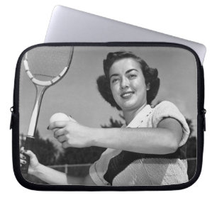 Protection Pour Ordinateur Portable Femme jouant au tennis 3