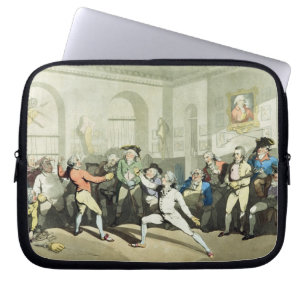 Protection Pour Ordinateur Portable Fencing Academy de M.H Angelo, gravée par Charles