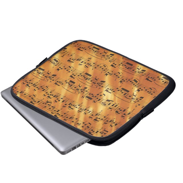 Protection Pour Ordinateur Portable Feuille de musique (Devant bas)