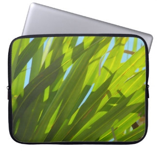 Protection Pour Ordinateur Portable Feuilles verts, soleil et ciel bleu