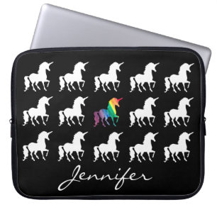 Protection Pour Ordinateur Portable Filles blanches noires personnalisées par motif de