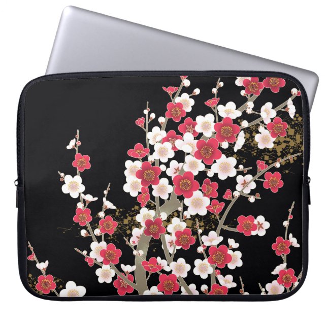 Protection Pour Ordinateur Portable Fine mignon Cool Girl Retro Floral Mode (Devant)