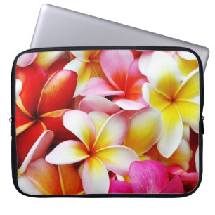 Protection Pour Ordinateur Portable Fleur d'Hawaï de Frangipani de Plumeria customis