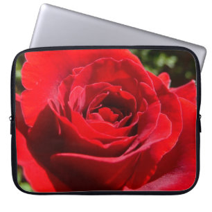 Protection Pour Ordinateur Portable Fleur rose rouge vif Belle florale