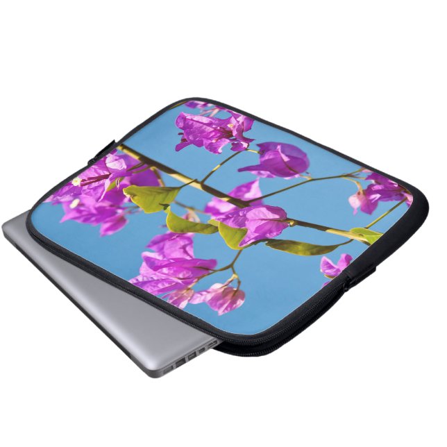 Protection Pour Ordinateur Portable Fleurs de bougainvillée (Devant bas)