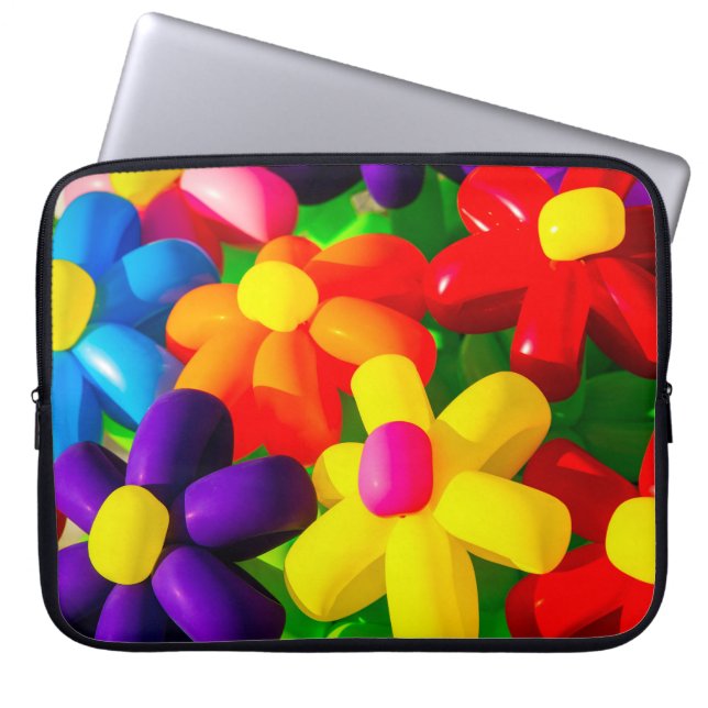 Protection Pour Ordinateur Portable Fleurs en Ballon de Jouet (Devant)