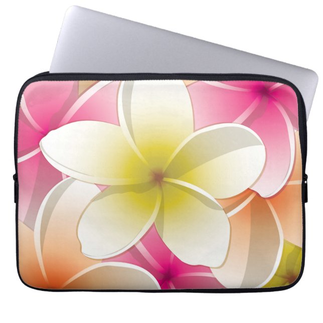 Protection Pour Ordinateur Portable Fleurs frangipani/Plumeria (Devant)