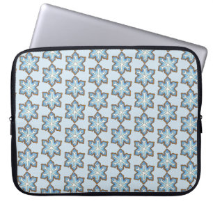 Protection Pour Ordinateur Portable Flocon de neige bleu Vacances d'hiver Hanoukka Noë