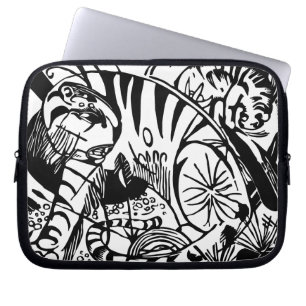 Protection Pour Ordinateur Portable Franz Marc - Tigre noir et blanc - Art abstrait