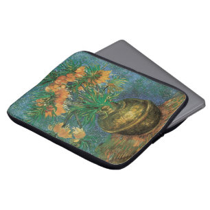 Protection Pour Ordinateur Portable Fritillaires dans un vase de cuivre par Vincent va