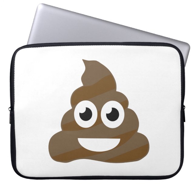 Protection Pour Ordinateur Portable Funny Cute Poop Emoji (Devant)