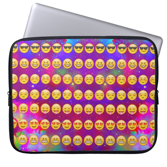Protection Pour Ordinateur Portable Galaxie Emojis (Devant)
