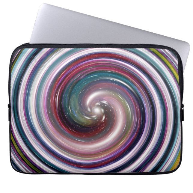 Protection Pour Ordinateur Portable Galaxy Twirl Art Abstrait (Devant)